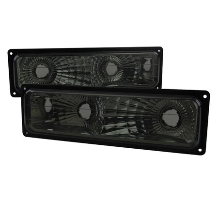 Overtime 1988 - 1998 Chevy C10 Smoke Bumper Lights - Smoke OV1187880